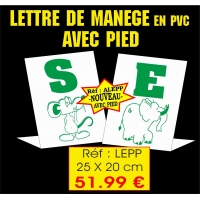Réf. ALEPP - Lettre de manège enfants AVEC PIED